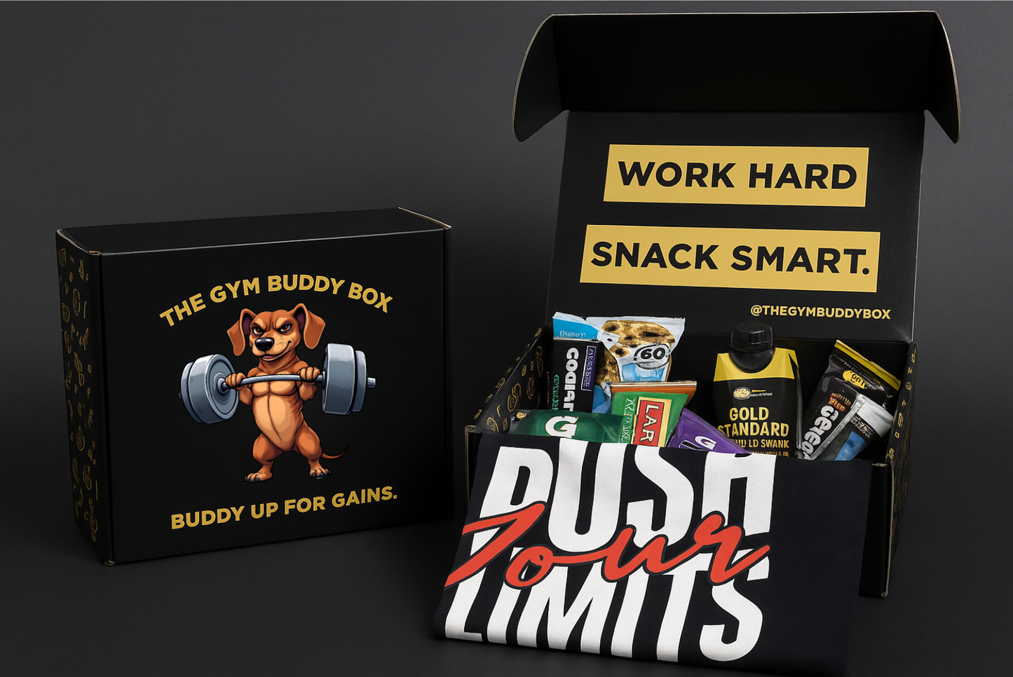 The Gym Buddy Box – MONTHLY SUBSCRIPTION BOX